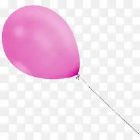 春天粉色飞翔的气球