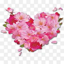 粉色温馨浪漫唯美花朵爱心