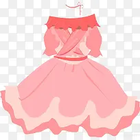 粉色裙子