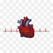 矢量卡通质感人体器官心脏素材