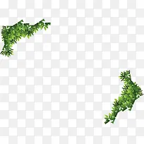 春天树叶清新装饰