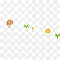 卡通清新植物创意树叶小花