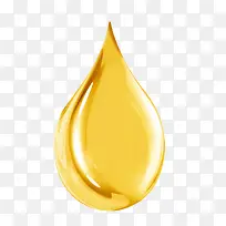 金色透明水滴液体