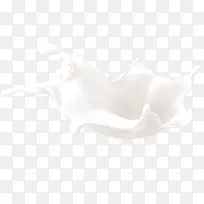 白色卡通牛奶设计