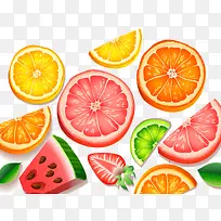 新鲜蔬果水果柠檬橙子草莓西瓜