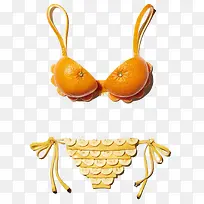 橙子香蕉比基尼形象