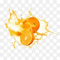 橙子水果橙汁创意