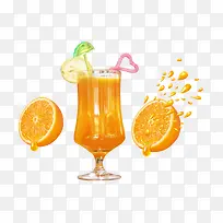 黄色果汁 橙子