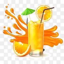 矢量橙汁