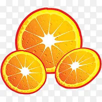 夏日卡通海报橙子效果