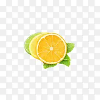 清爽橙子柠檬水果
