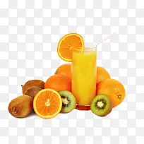 橙子猕猴桃等饮料