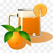 手绘橘子汁