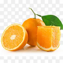 新鲜的橙子实物