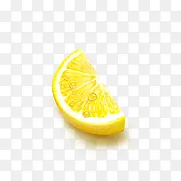 柠檬切开的柠檬图标