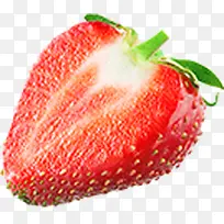 免抠透明切开的草莓