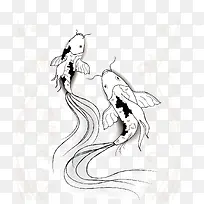 矢量手绘鱼