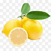 柠檬切开新鲜柠檬
