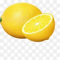 切开的新鲜柠檬