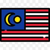 方形的马来西亚国旗