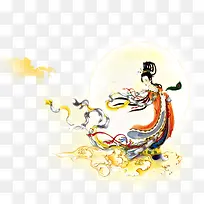 中国传统节日中秋节嫦娥奔月
