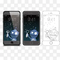 矢量苹果iPhone手机