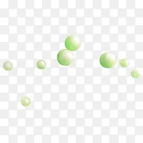 淡绿漂浮圆球