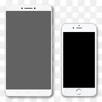 高清摄影小米手机和苹果手机