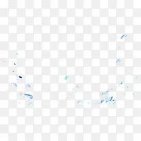 蓝色漂浮