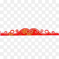 红色新年春节花纹
