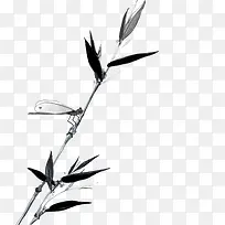 黑色中国风植物
