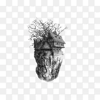 手绘建筑