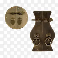 棕色古典门锁
