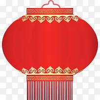 大红灯笼中国风元素