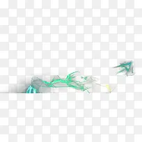 蓝色光发光透明特效