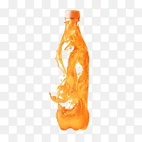 橙汁创意艺术图案