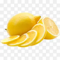 高清黄色切片柠檬