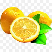 黄色水果橙汁卡通
