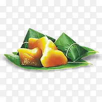 绿色新鲜粽子食物端午