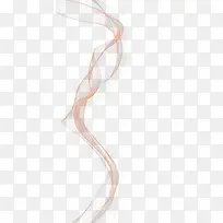 飘逸黄色高光弧线免抠png