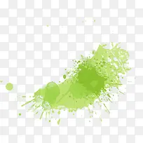 绿色创意油漆喷溅