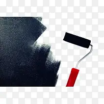 黑色油漆刷