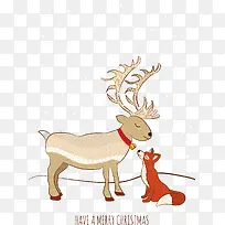 矢量圣诞节麋鹿