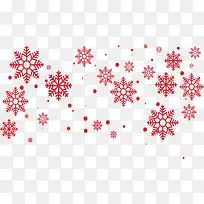圣诞节红色雪花花纹