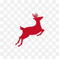圣诞节 红色麋鹿