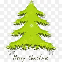 矢量绿色圣诞树图片