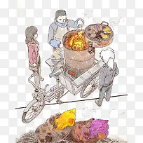 街边烤地瓜