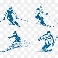 矢量滑雪运动员