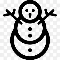 圣诞雪人图标