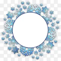 雪花边框